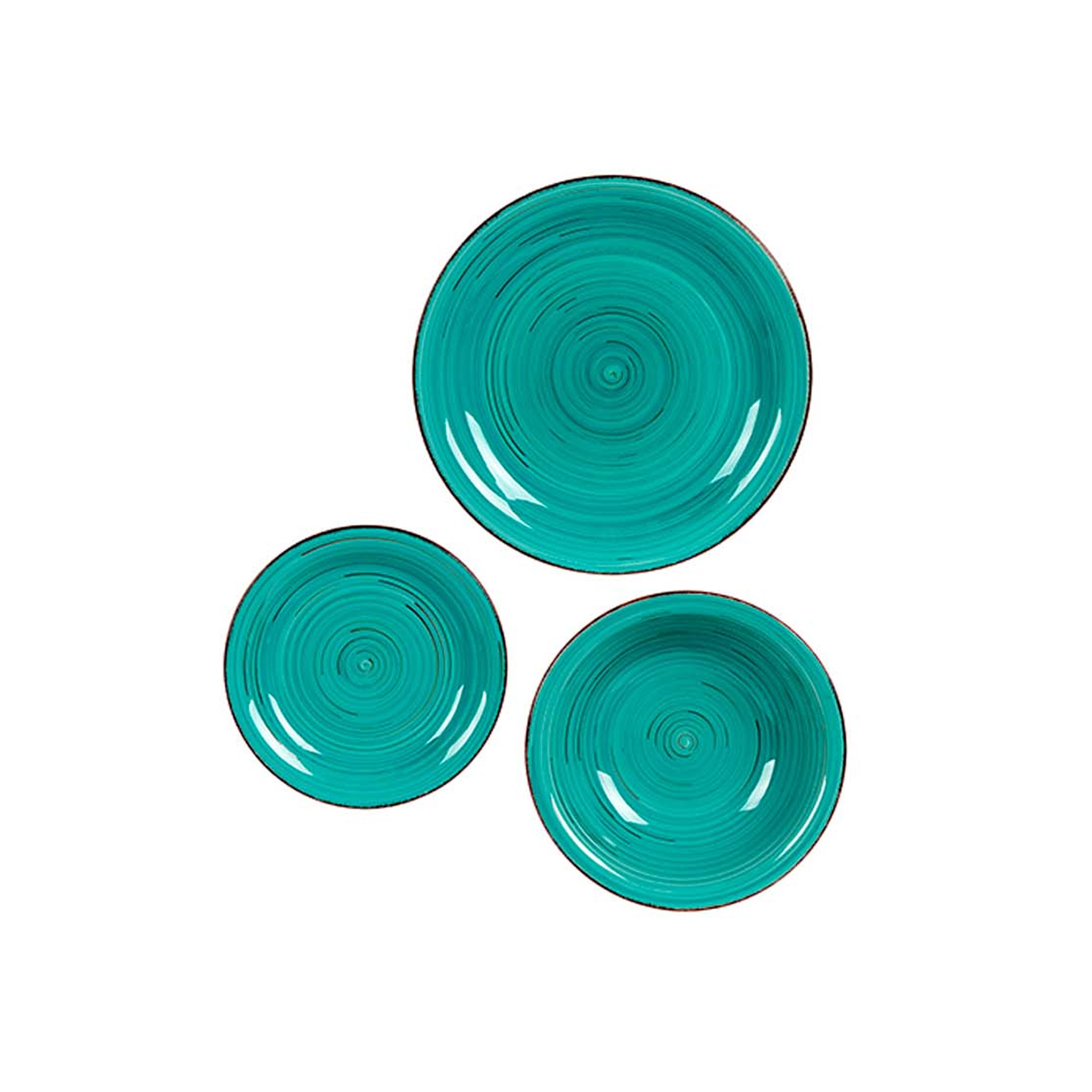 Serviço Mesa Grés Azul 18 Peças