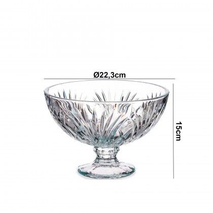Centro Mesa com P Folhas 22.3X15cm
