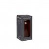 Jarra Vidro Liso Cinza / Ouro 11.5X24.3cm