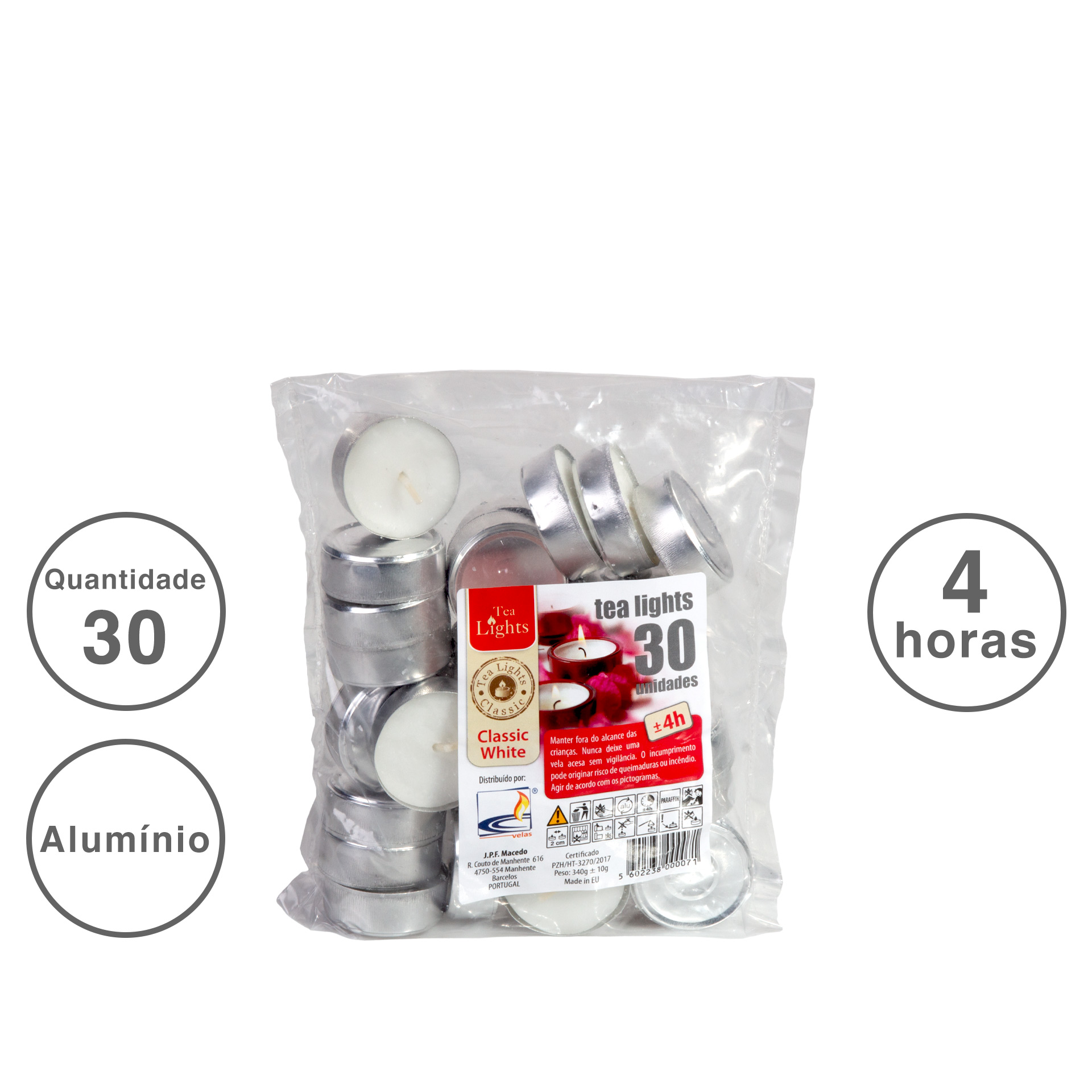 Tealight 4 Horas Pack 30