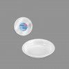 Prato Plástico Reutilizável Fundo Branco 20.5cm Pack 10 Prato Plástico Reutilizável Fundo Branco 20.5cm Pack 10