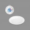 Prato Plstico Reutilizvel Raso Branco 20.5cm Pack 25