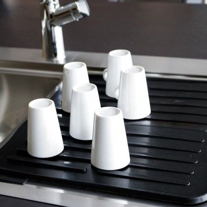 Tapete Escorredor Loia Silicone Beclassic Bege 45X30X0.8cm