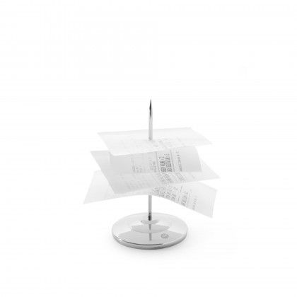 Espeto Pedidos Inox Prateado 8X15cm