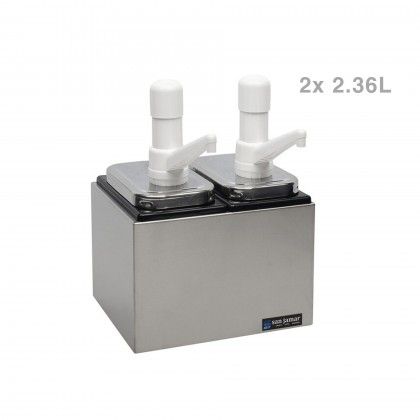 Dispensador Condimentos 2X2.36L 24.7X19.6X32CM Dispensador Condimentos 2X2.36L 24.7X19.6X32CM