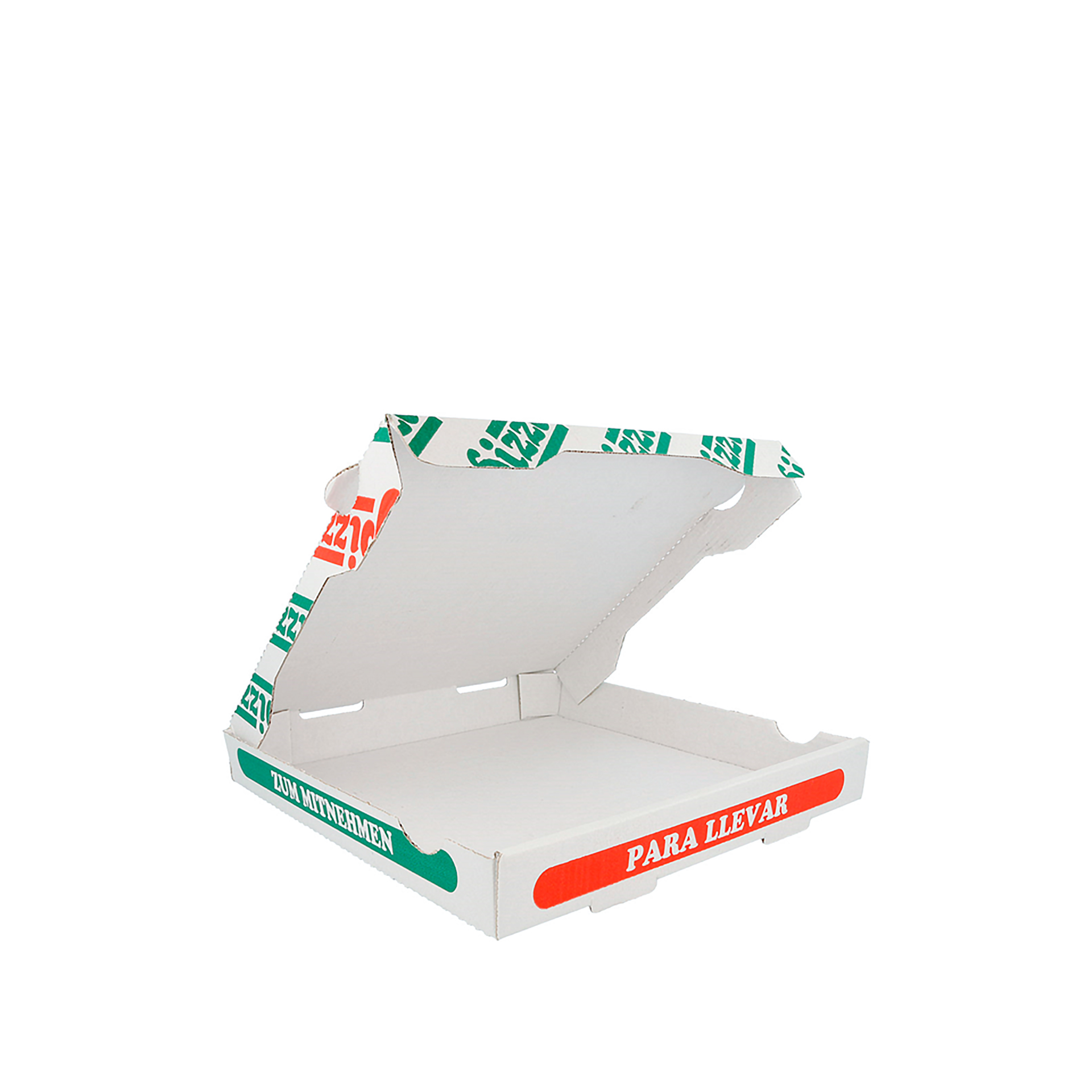 Caixa Cartão para Pizza 26X26X3.5cm Pack 100