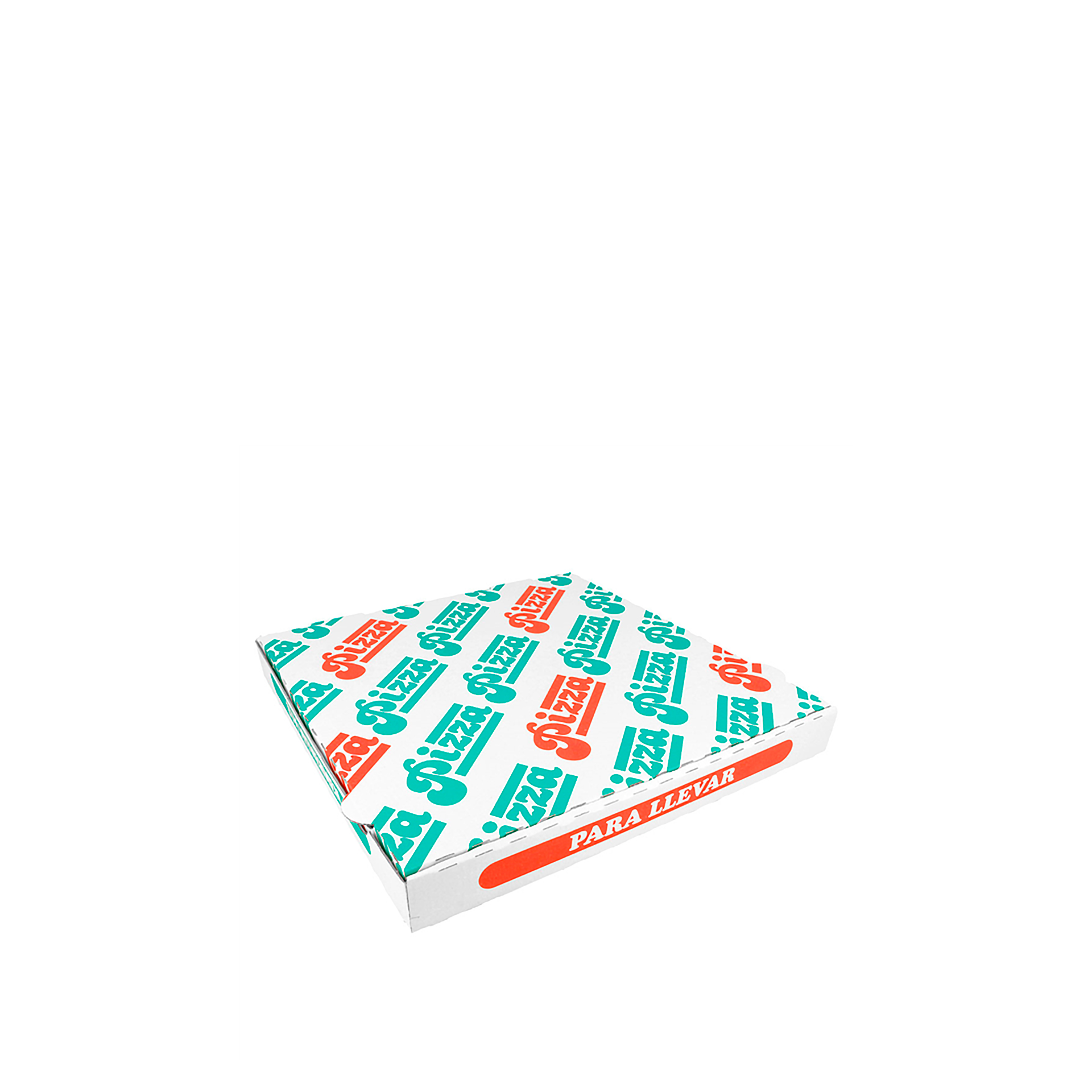 Caixa Cartão para Pizza 32X32X3.5cm Pack 100