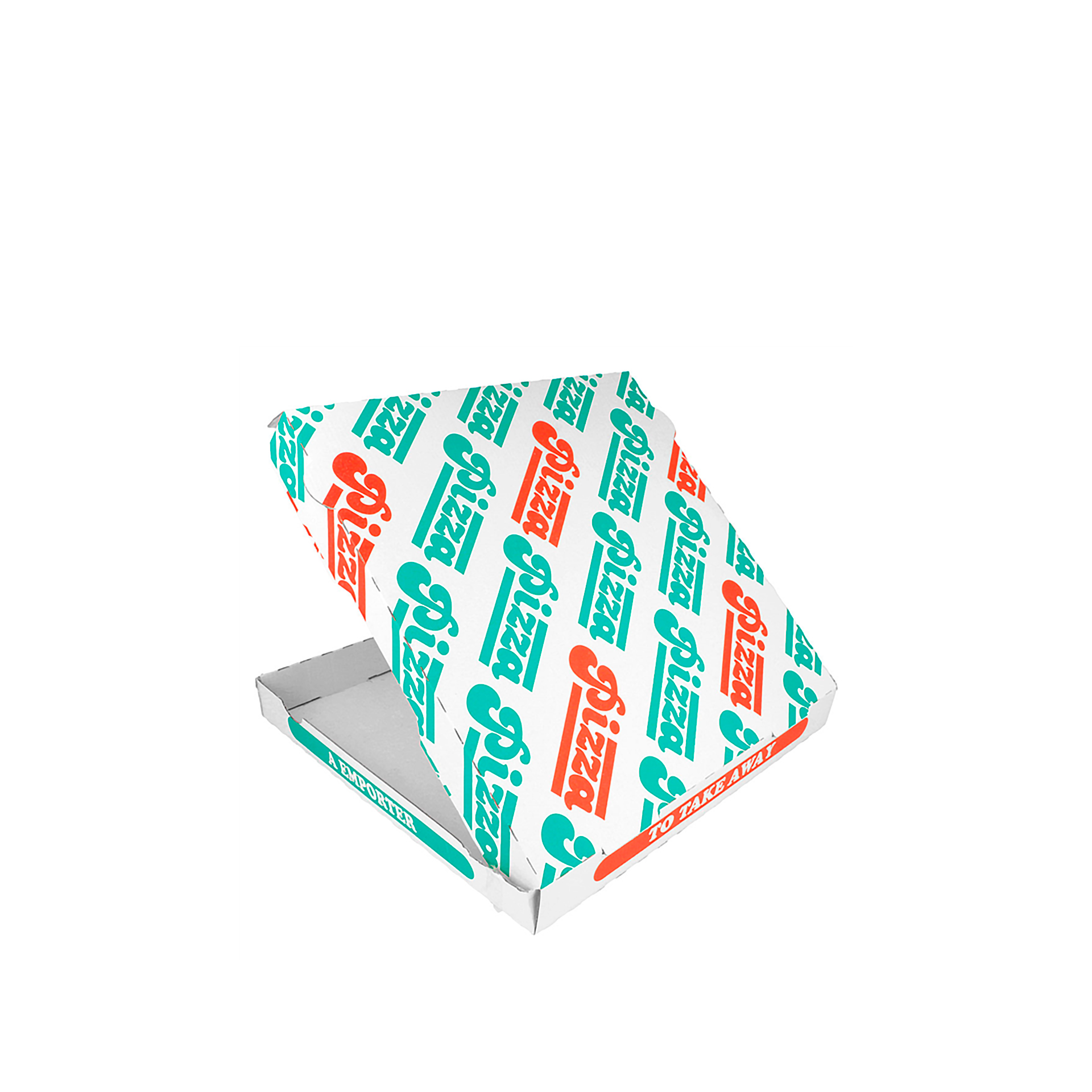 Caixa Cartão para Pizza 32X32X3.5cm Pack 100