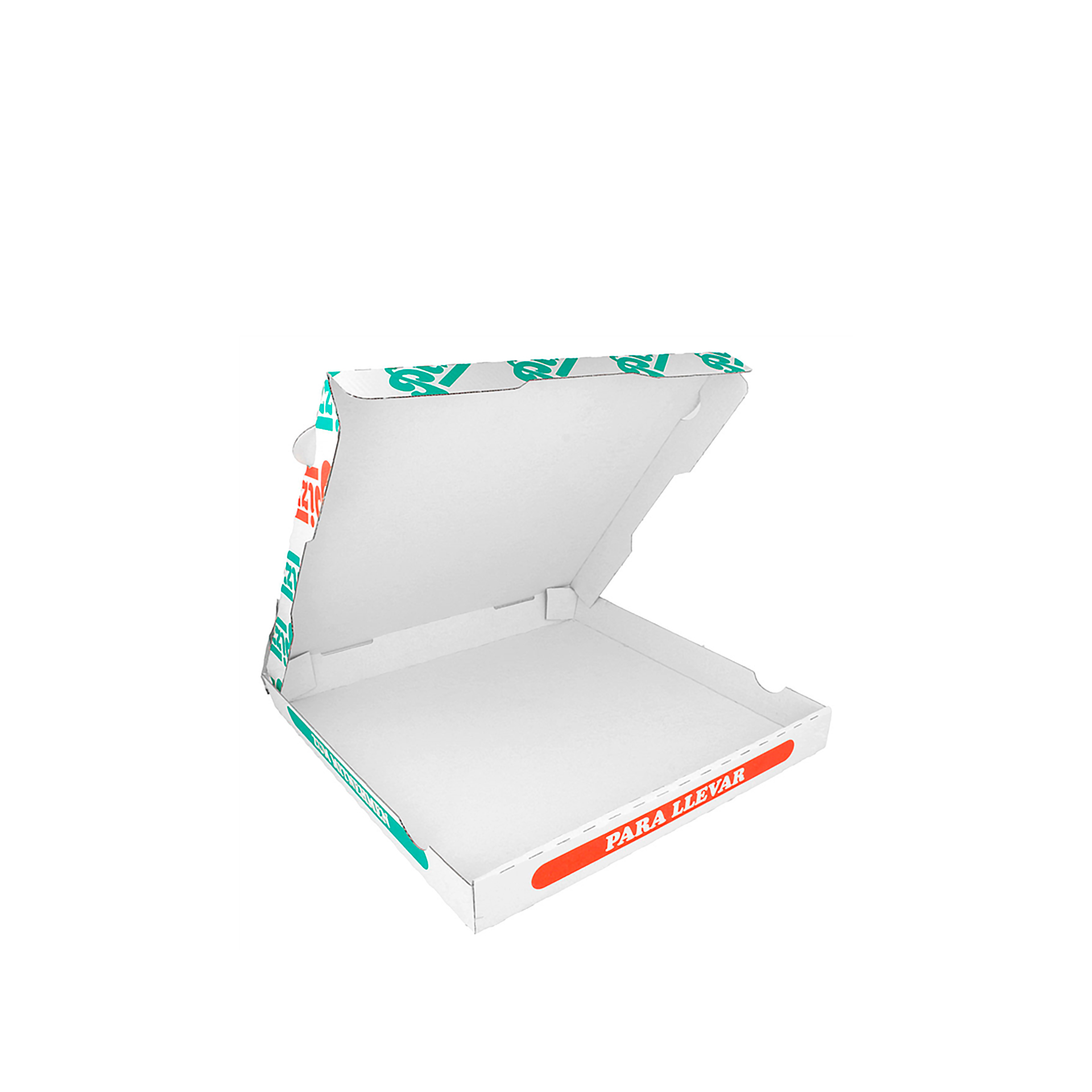 Caixa Cartão para Pizza 32X32X3.5cm Pack 100