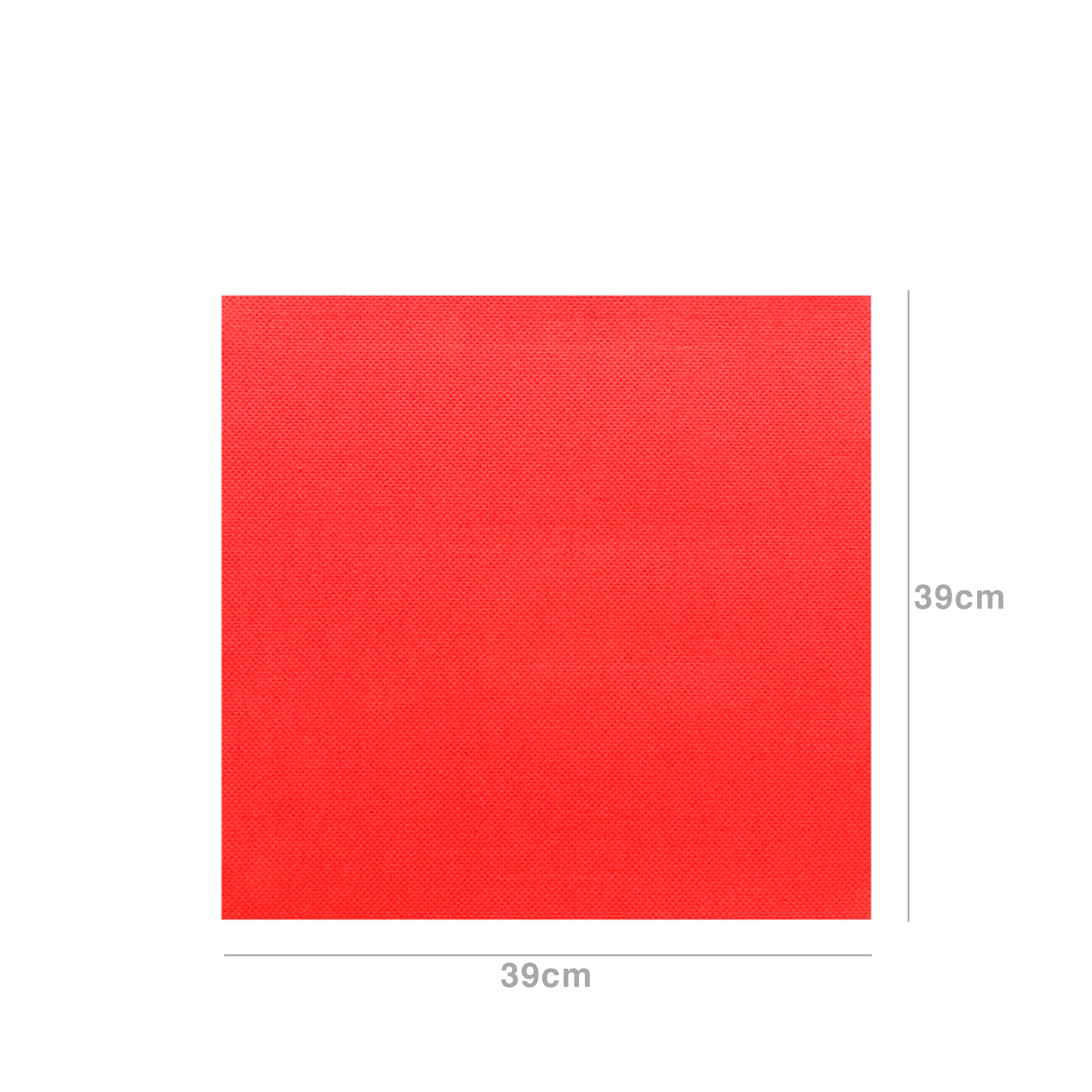 Guardanapos 2 Folhas Vermelho 39X39CM Pack 50