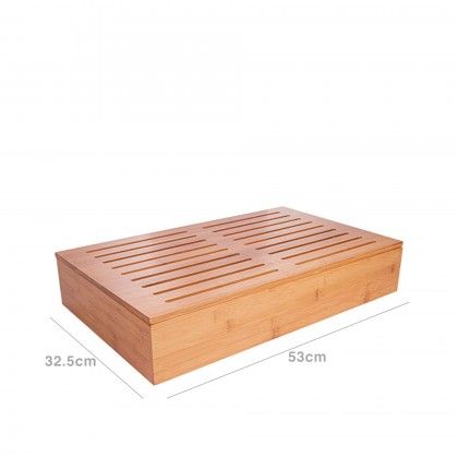 Bandeja Bambu Retangular 53X32.5X9CM Bandeja Bambu Retangular 53X32.5X9CM