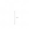 Palhinha Direita Papel Branco 20CM Pack 250