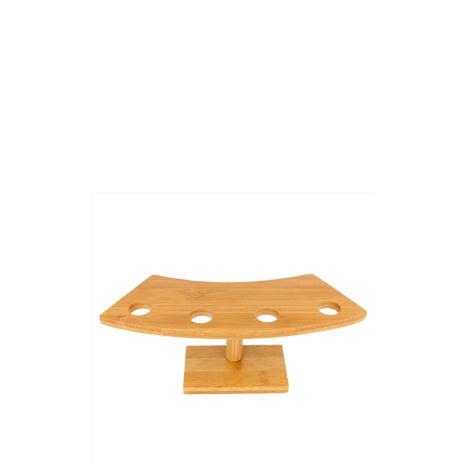 Suporte Bambu Natural 4 Cones 26X10.5X9cm
