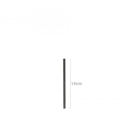 Palhinha Direita Papel Preto 0.6X14CM Pack 250