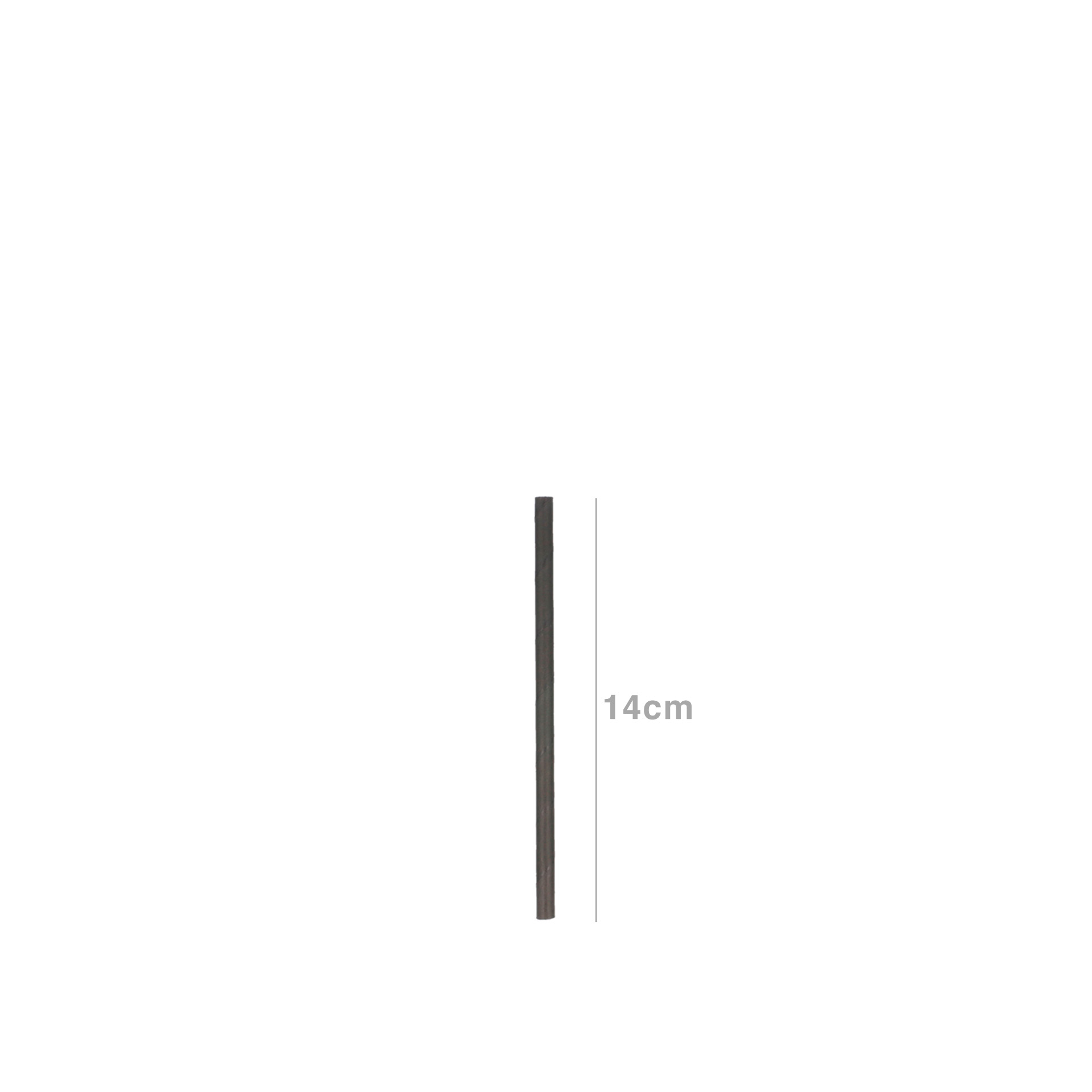 Palhinha Direita Papel Preto 0.6X14CM Pack 250