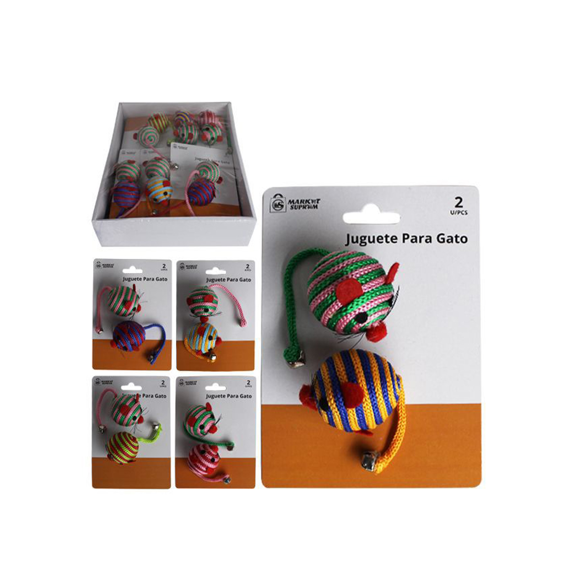 Brinquedo Gato 11.5X5cm Pack 2