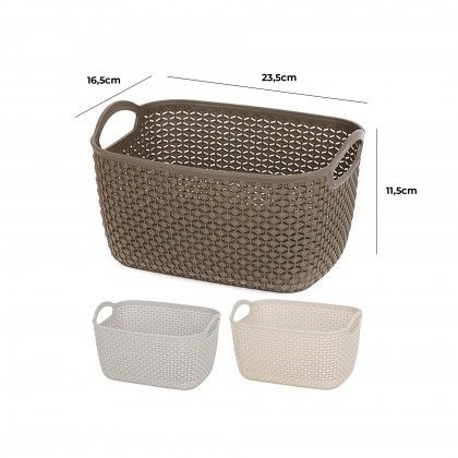 Cesto Plástico 23.5X16.5X11.5cm Cesto Plástico 23.5X16.5X11.5cm