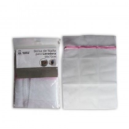 Saco Mquina Lavar Roupa Rosa 60X70cm
