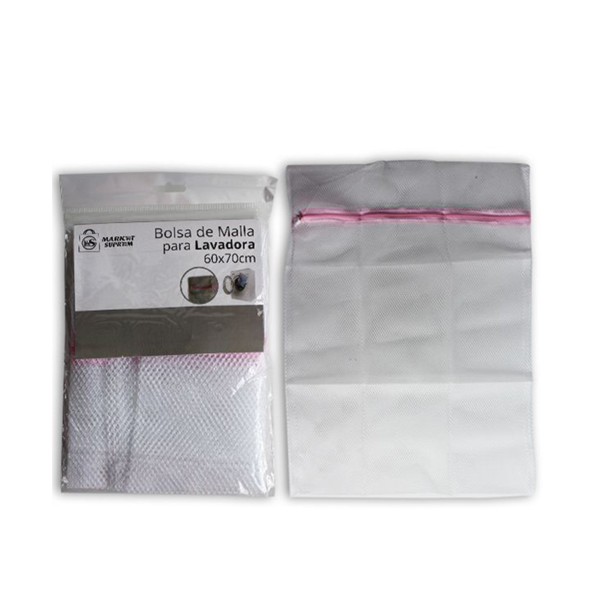Saco Máquina Lavar Roupa Rosa 60X70cm