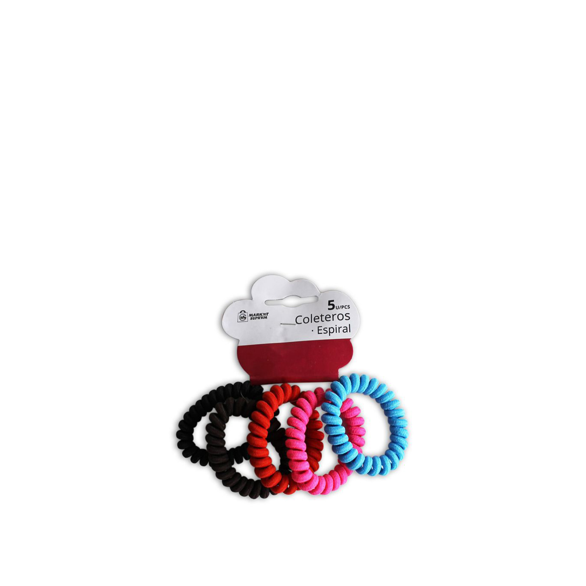 Fita Cabelo Espiral Pack 5