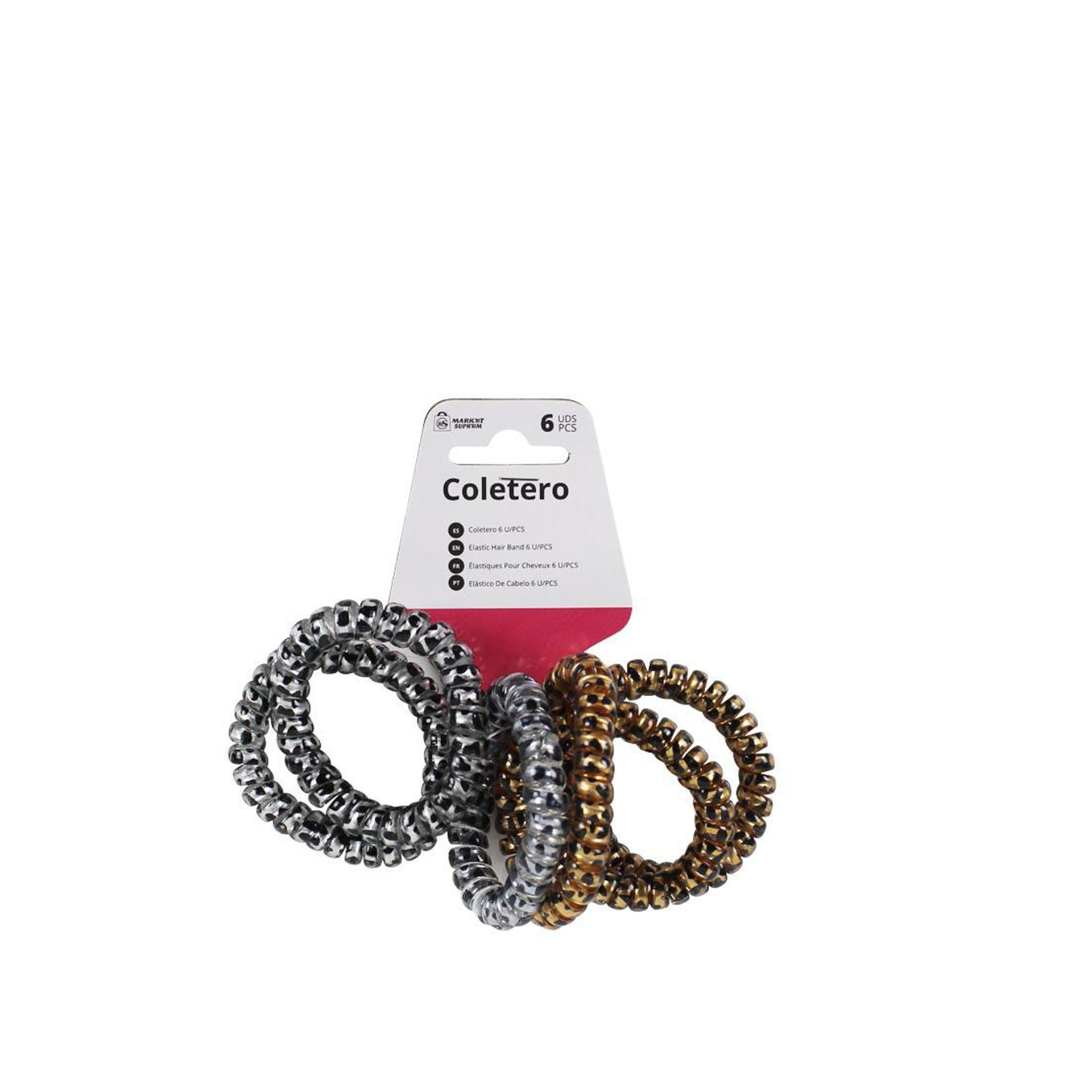 Fita Cabelo Espiral Pack 6