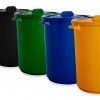 Balde Plstico Eco Redondo Amarelo 45l