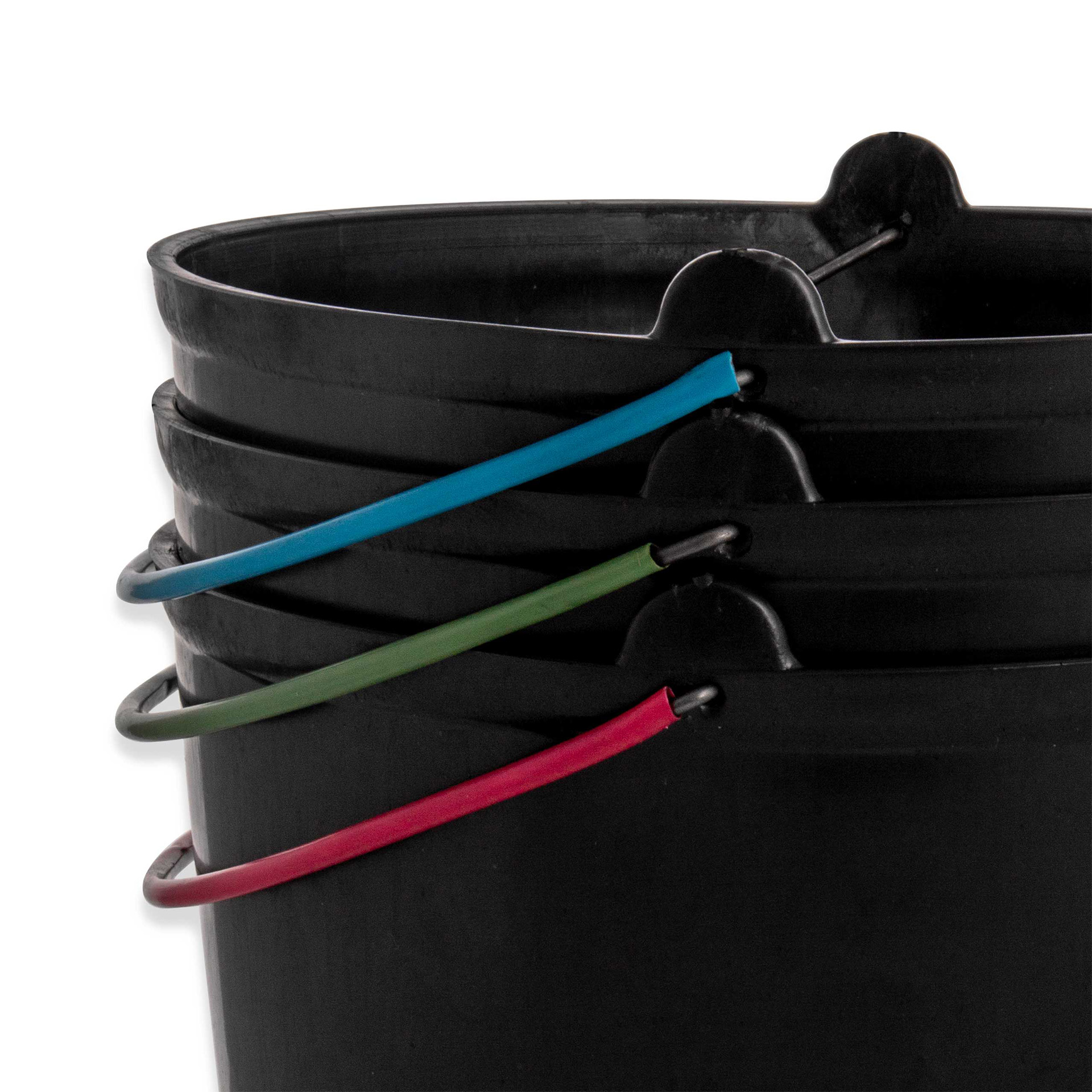 Balde Plástico Redondo Preto 10l