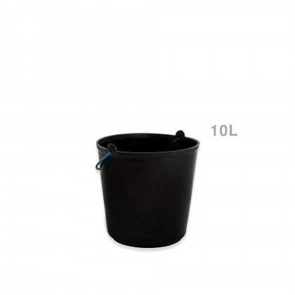 Balde Plstico Redondo Preto 10l