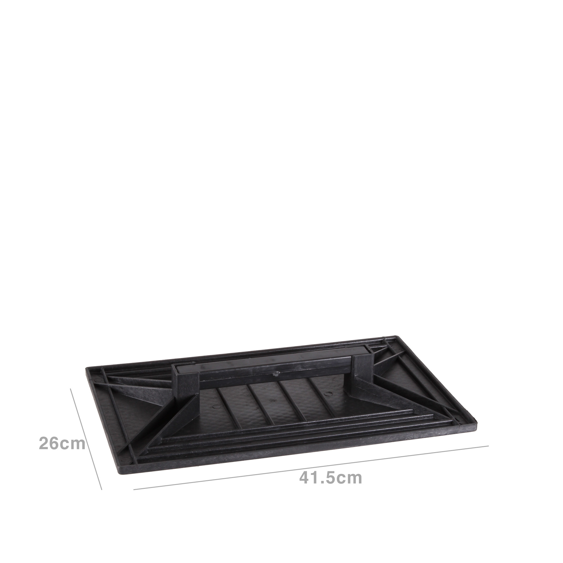 Talocha Plástico Retangular Preto 41.5X26cm