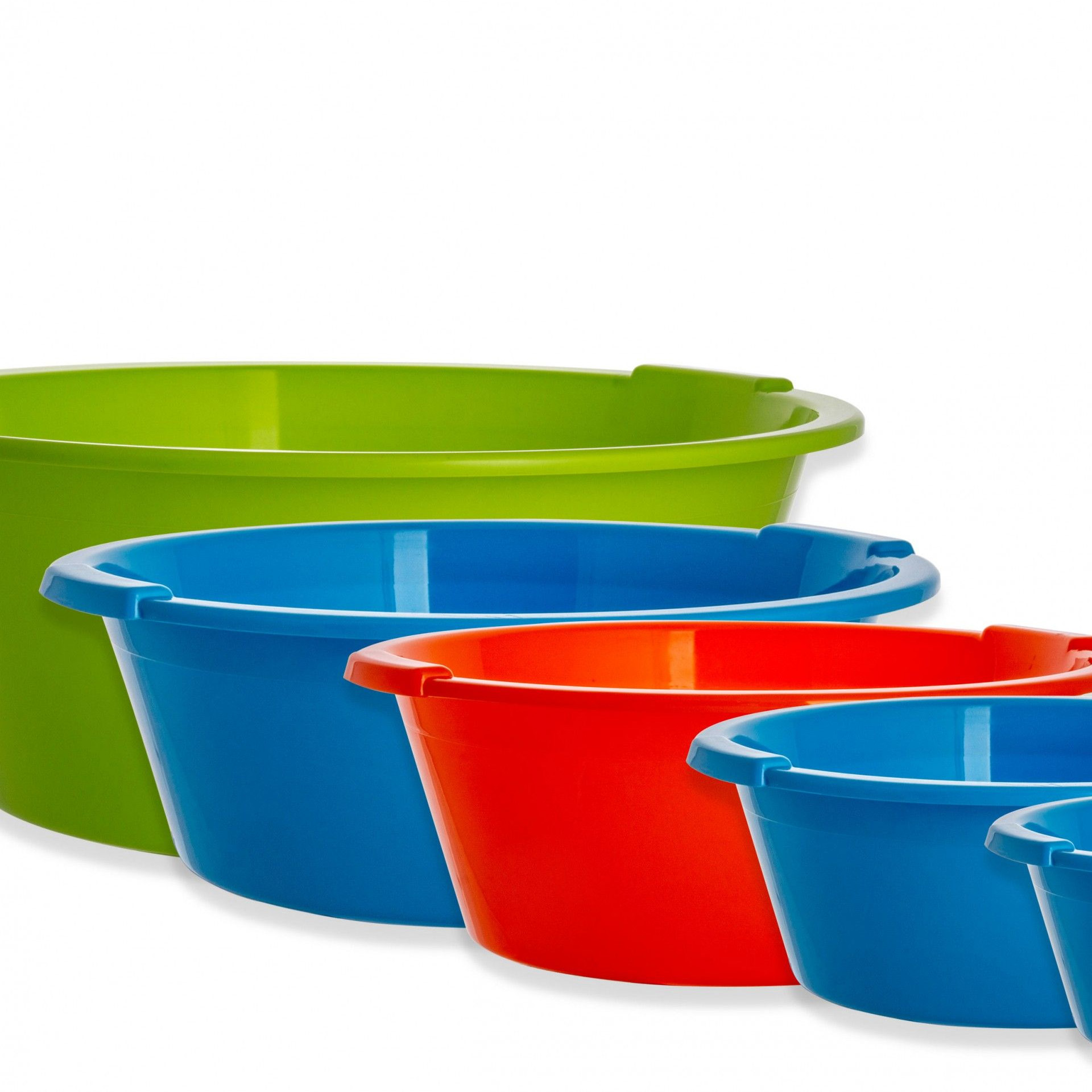 Bacia Plástica Simple Redondo Azul 33.5cm