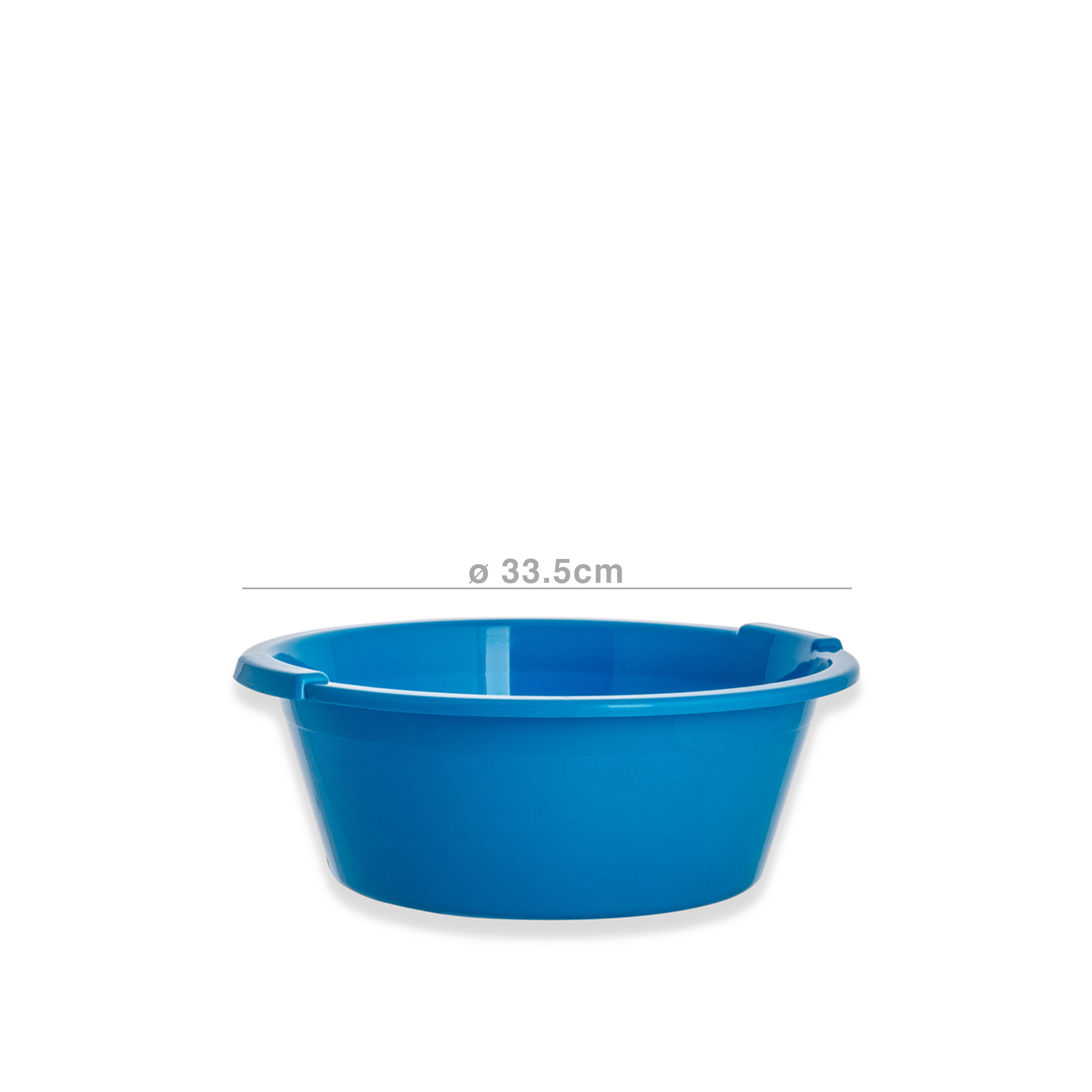 Bacia Plástica Simple Redondo Azul 33.5cm