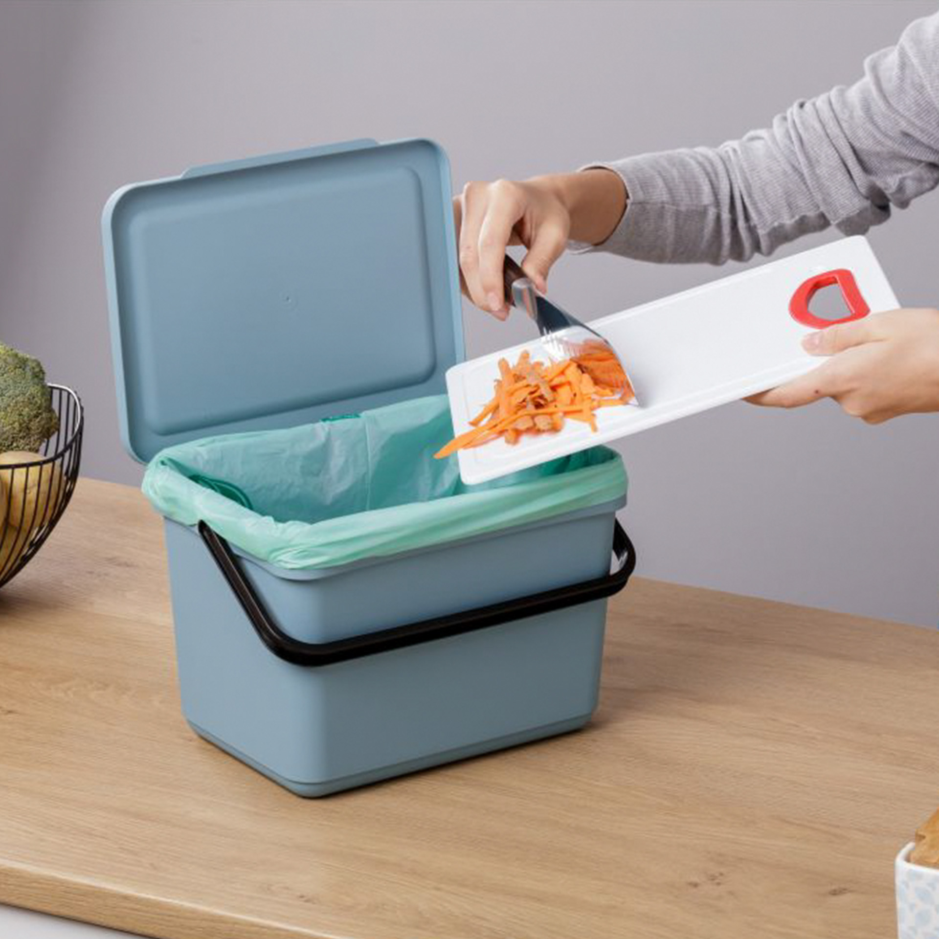 Balde Lixo sem Suporte 6L 26.5X19X18.5CM