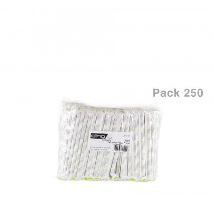 Palhinha Papel com Individual Preta 0.6X16CM Pack 250