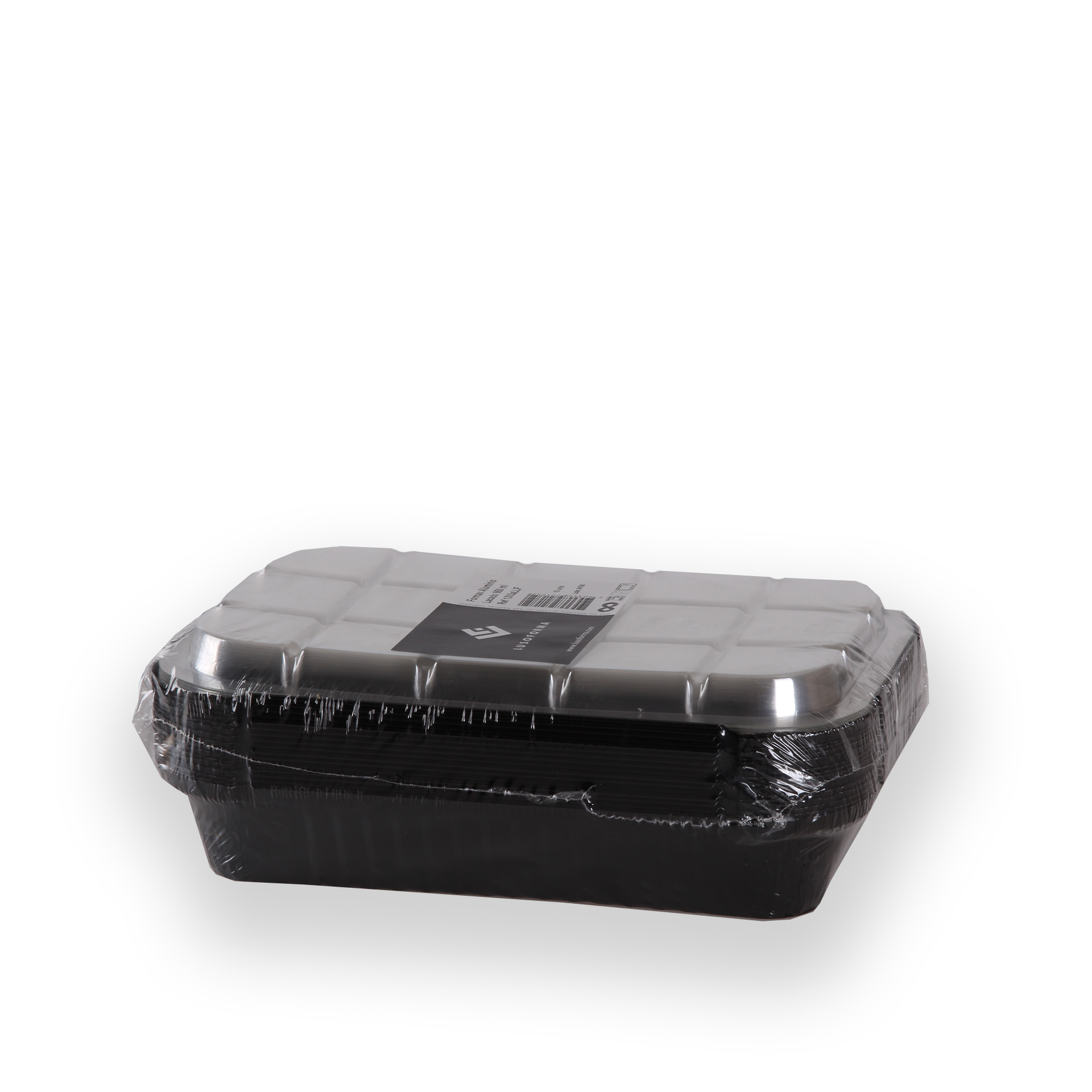 Forma Alumínio com Tampa Lacado Retangular 1260ml Pack 15