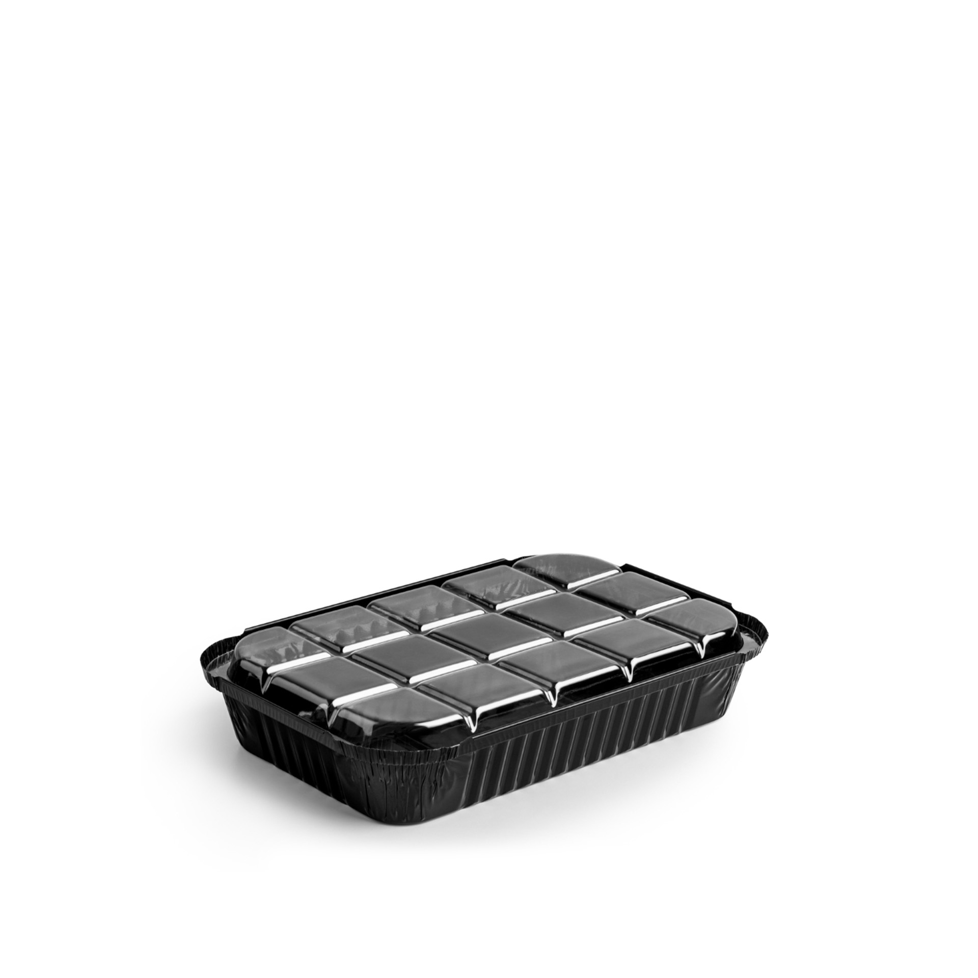 Forma Alumínio com Tampa Lacado Retangular 1260ml Pack 15