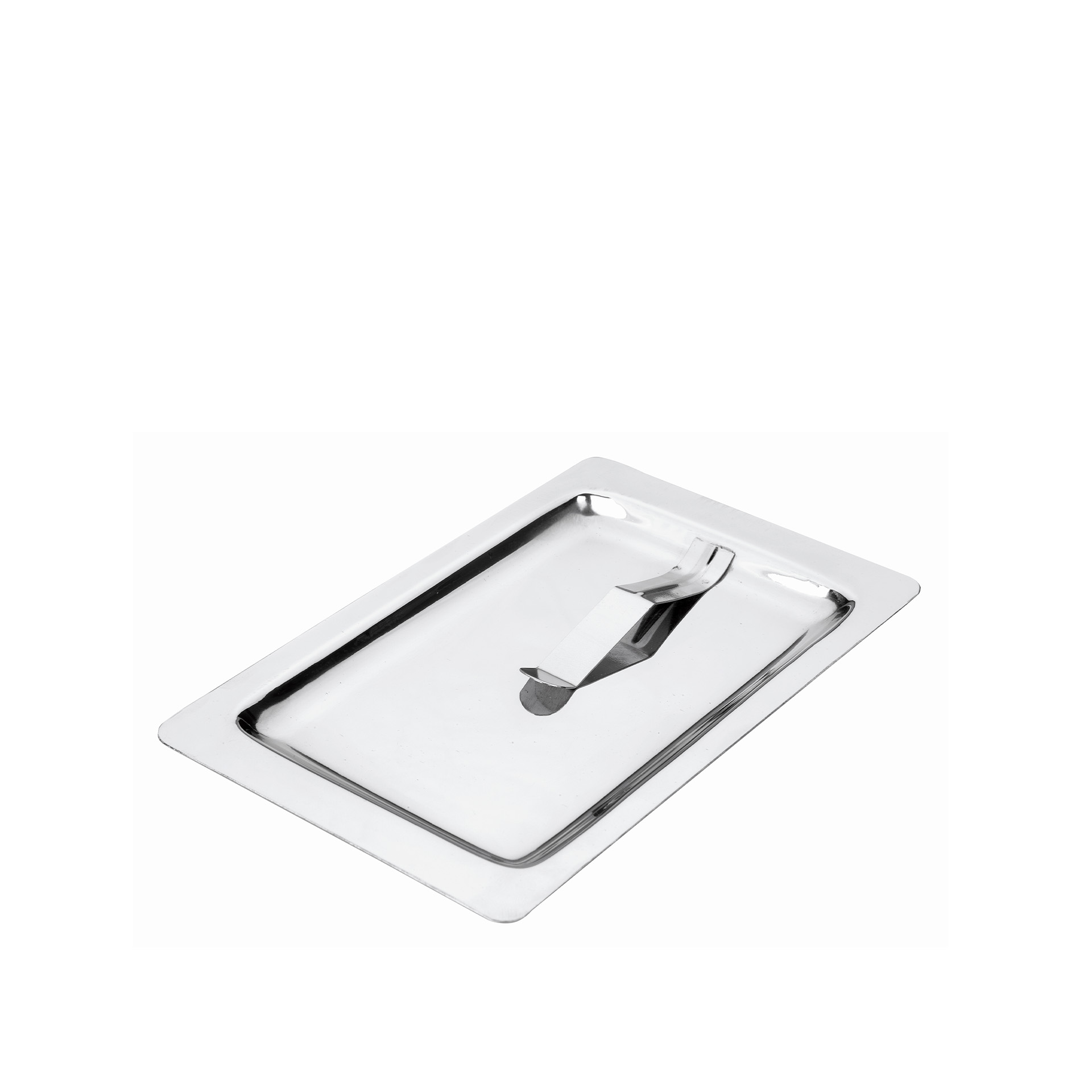 Bandeja Porta Conta Inox com Pinça 17X10.5cm