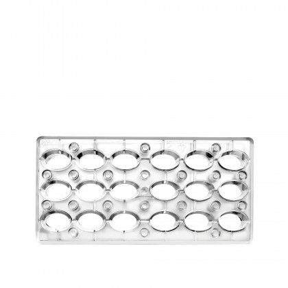 Forma Bombom Magnético Oval 27X14X2.5cm Forma Bombom Magnético Oval 27X14X2.5cm