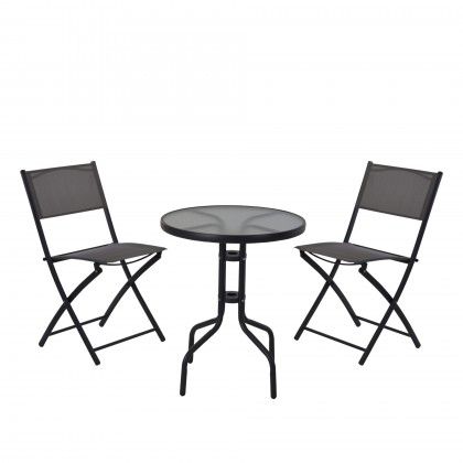 Conjunto Jardim Mesa 60X71CM + 2 Cadeiras 41X45X81CM