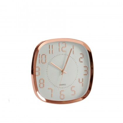 Relgio Quadrado Dourado 31cm