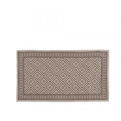 Tapete Geomtrico Algodo Camel 63X103cm