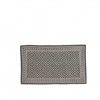 Tapete Geomtrico Algodo Cinza 63X103cm