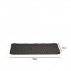 Tapete Porta Pvc Cinza 70X40cm
