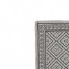 Tapete Geomtrico Algodo Cinza 63X103cm
