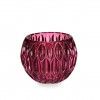 Porta Velas Vidro Hexgono Rosa 11X9cm