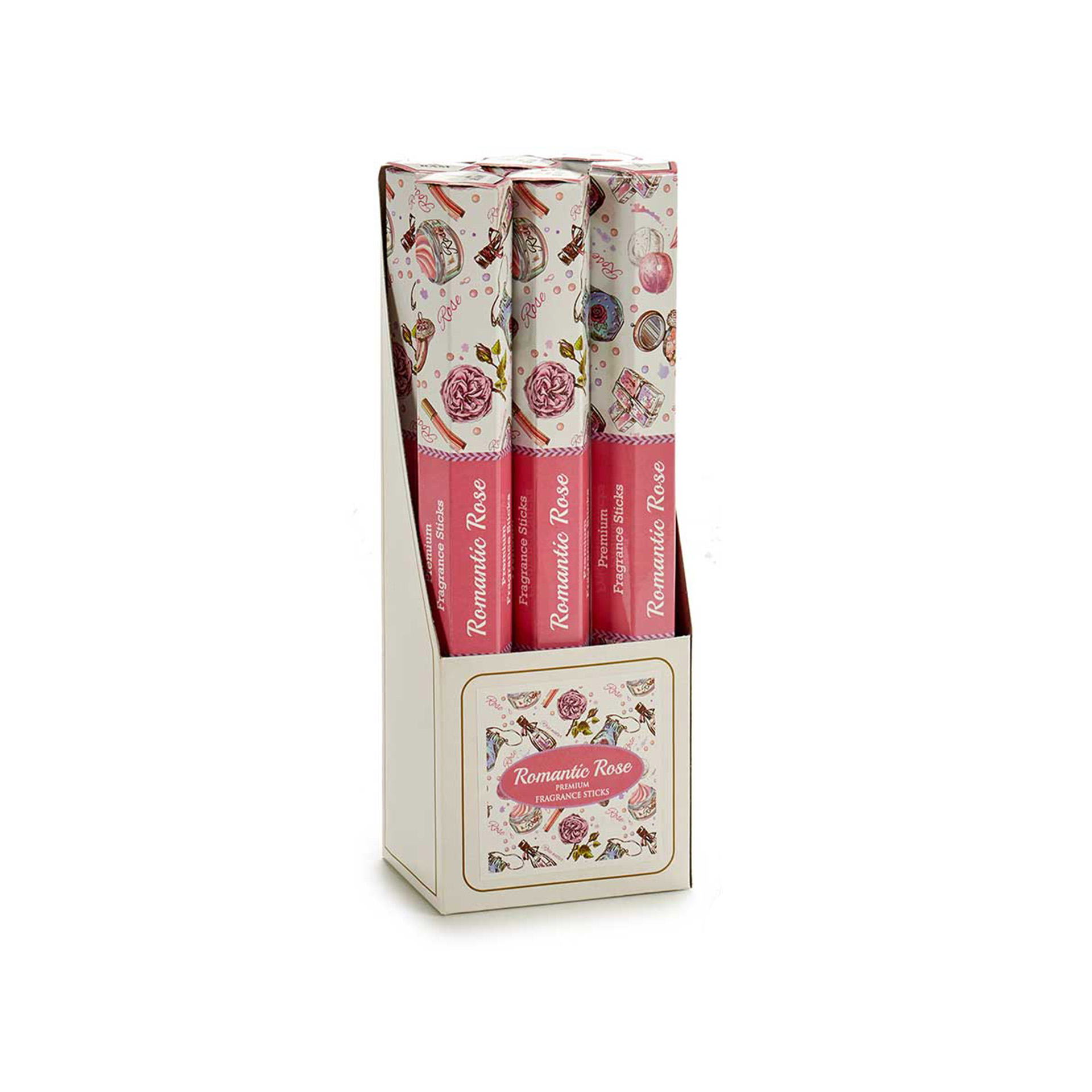 Barra Incenso 16 Varetas Rosa 24.5cm