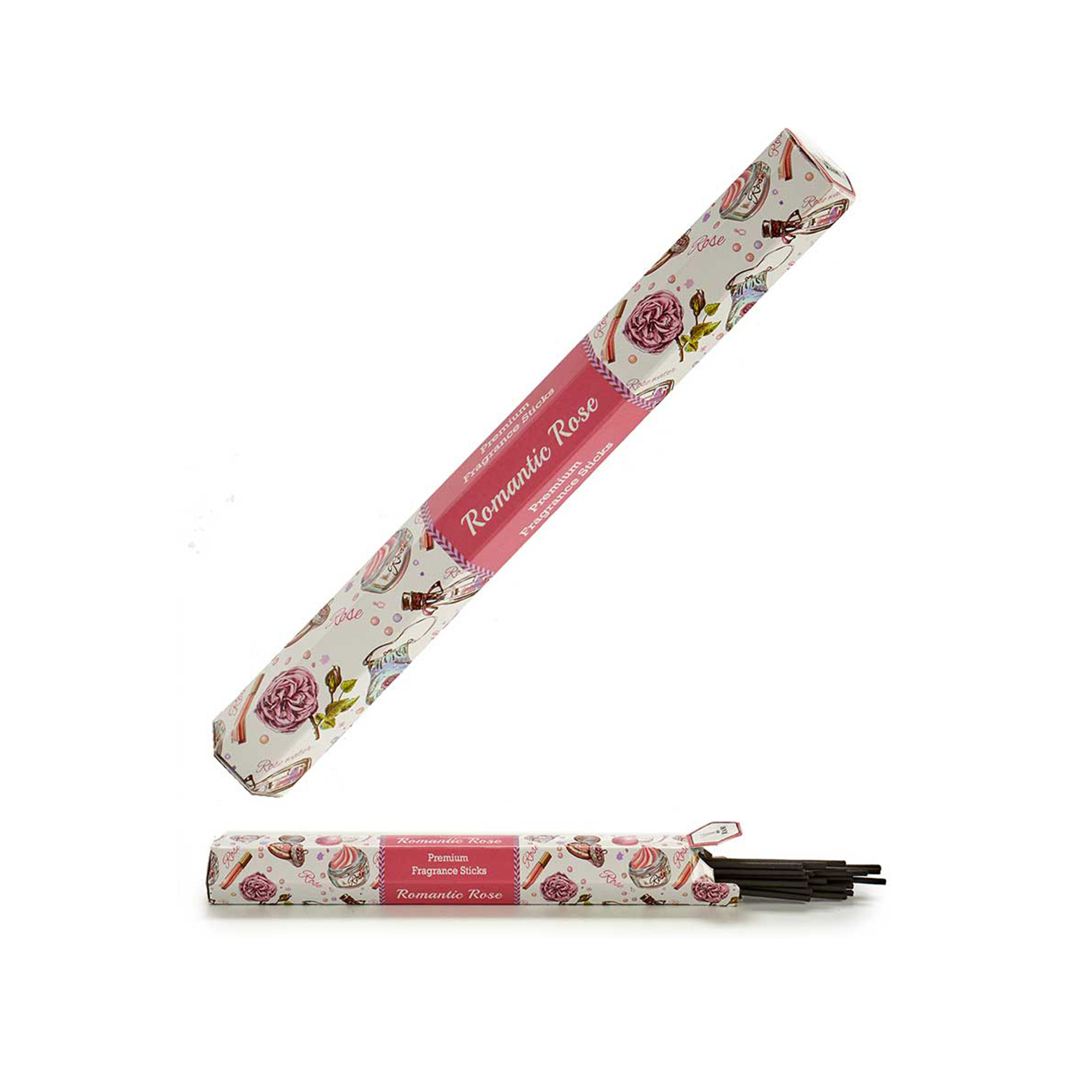Barra Incenso 16 Varetas Rosa 24.5cm