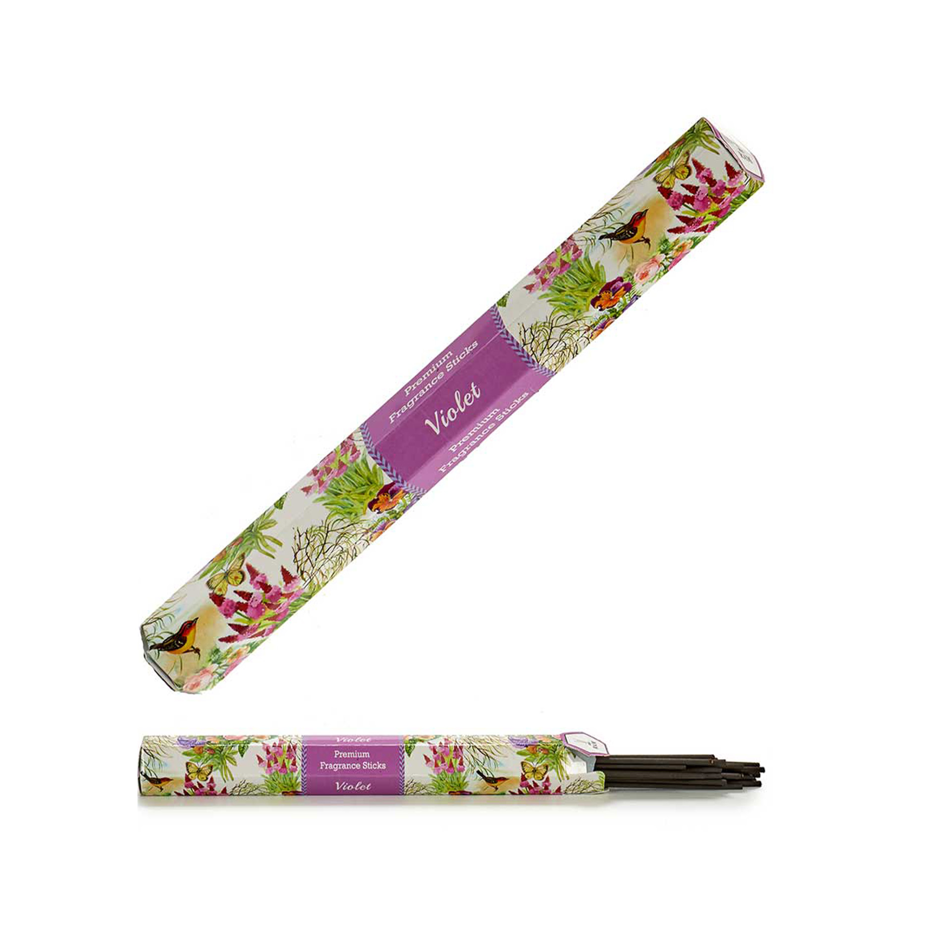 Barra Incenso 16 Varetas Violeta 24.5cm