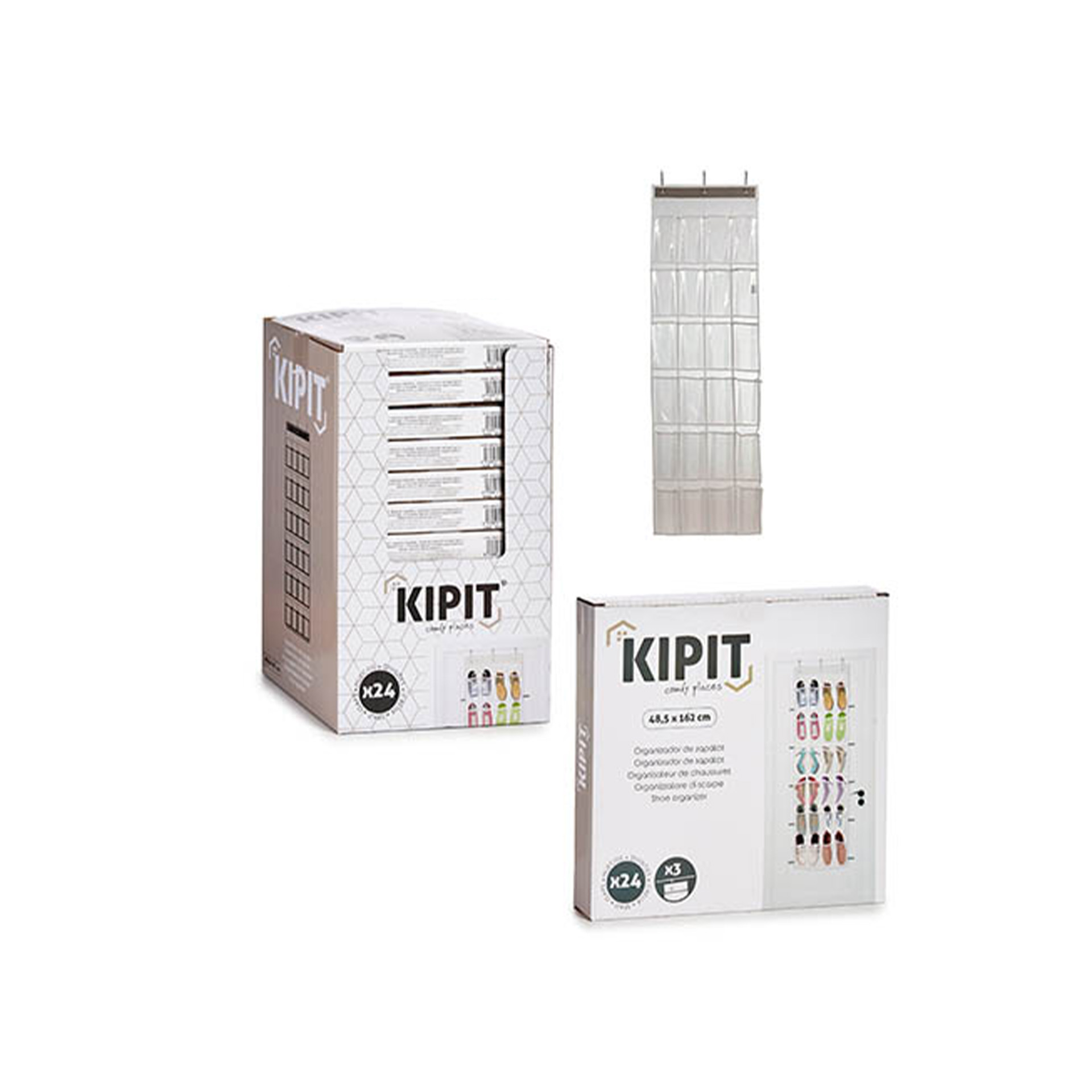 Organizador Sapatos Porta 24 Espaços 26X25X4cm