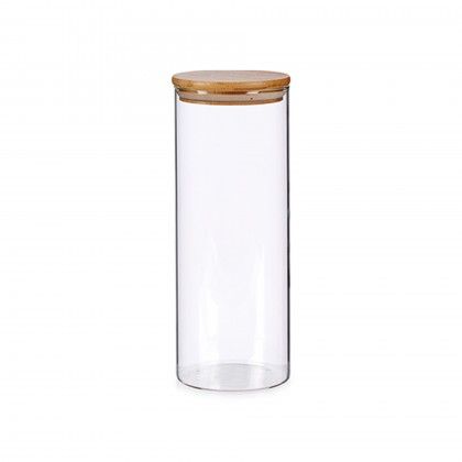 Frasco Hermtico Vivalto com Tampa Bambu 1800ml 10X25.7cm
