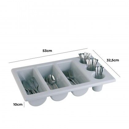 Divisor Talheres 6 Divises 53X32.5X10cm